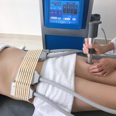 2'si 1 Arada Dikey Hava Basıncı Tipi ESWT Terapi Makinesi, Cryolipolysis Selülit Azaltma İçin