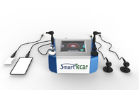 Çift 80mm Kolu Tecar Terapi Diyatermi Makinesi RF Tecar Mikrodalga Diyatermi Ekipmanları Kas Relax için