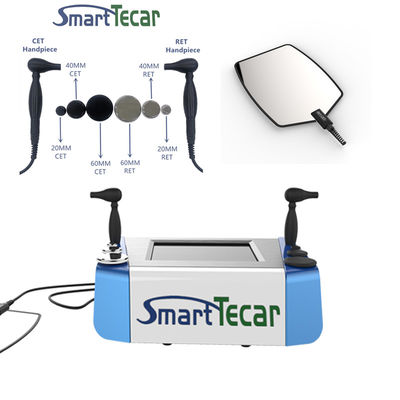 60Hz 40MM Baş Tecar Terapi Makinesi Ayak Bileği Ağrısı Masajı RF Yüz Germe