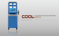 Çift Hava Basıncı Shockwave Terapi Makinesi Yağ Azaltmak Kriyoterapi Zayıflama Makinesi