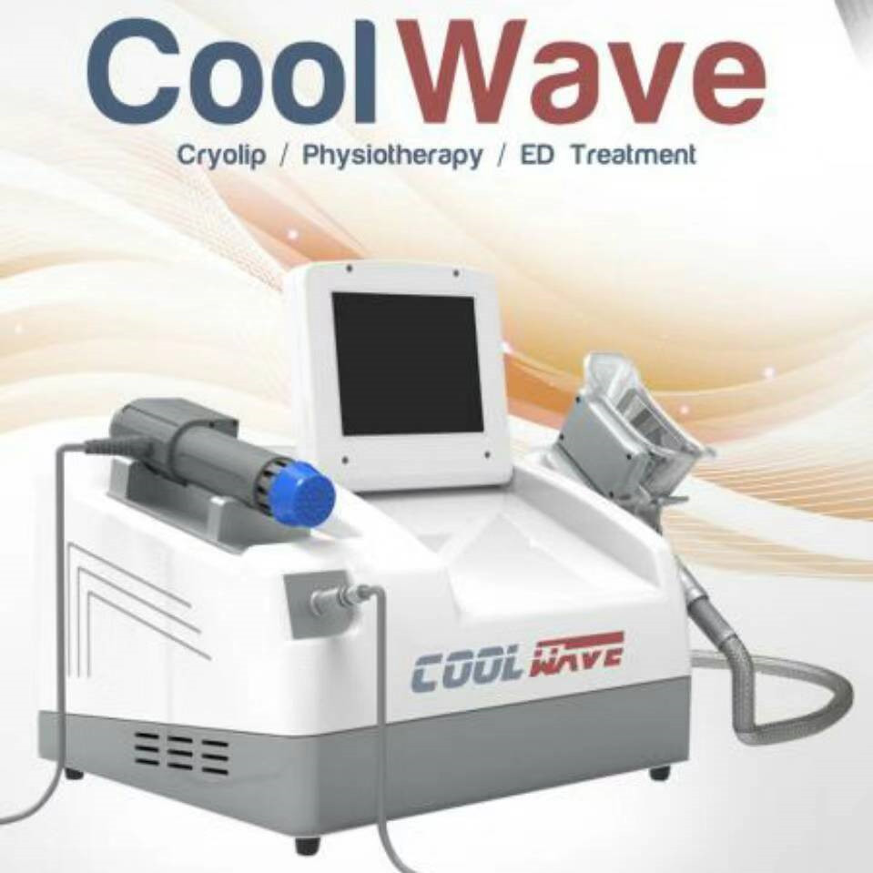 Taşınabilir Cyolipolysis Yağ Donma Makinesi ESWT selülit için şok dalga tedavisi makinesi