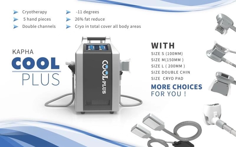 Selülit Azaltma İçin Çift Kanallı Tip Cryolipolysis Yağ Dondurma Makinesi