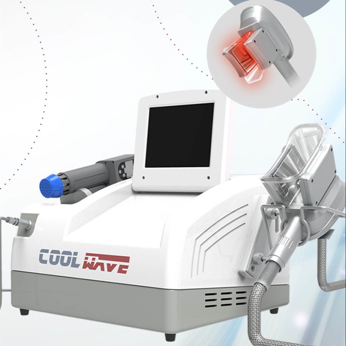 Cryolipolysis Yağ Donma Ekipmanları 2 1 Cryolipolysis Zayıflama + Ağrı kesici Shockwave Terapi Cihazı Makinesi