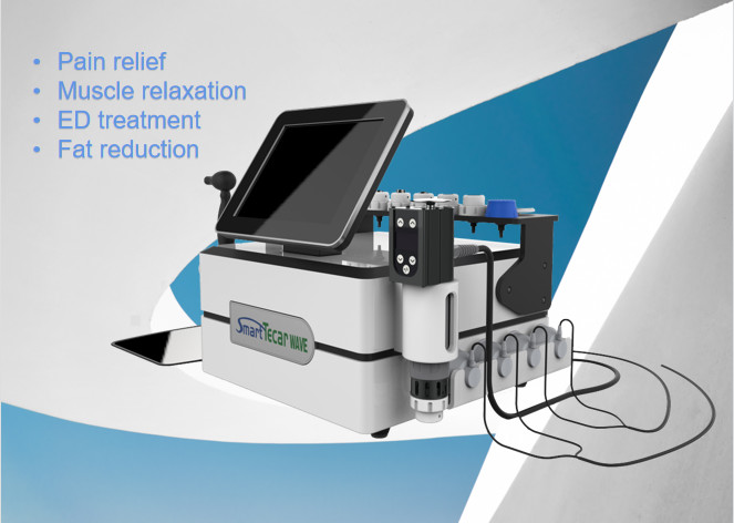Yüz Tedavisi / Erektil Disfonksiyon / Ağrı Giderici / Rehabilitasyon için Taşınabilir EMS Tecar Şok Dalga Terapi Makinesi