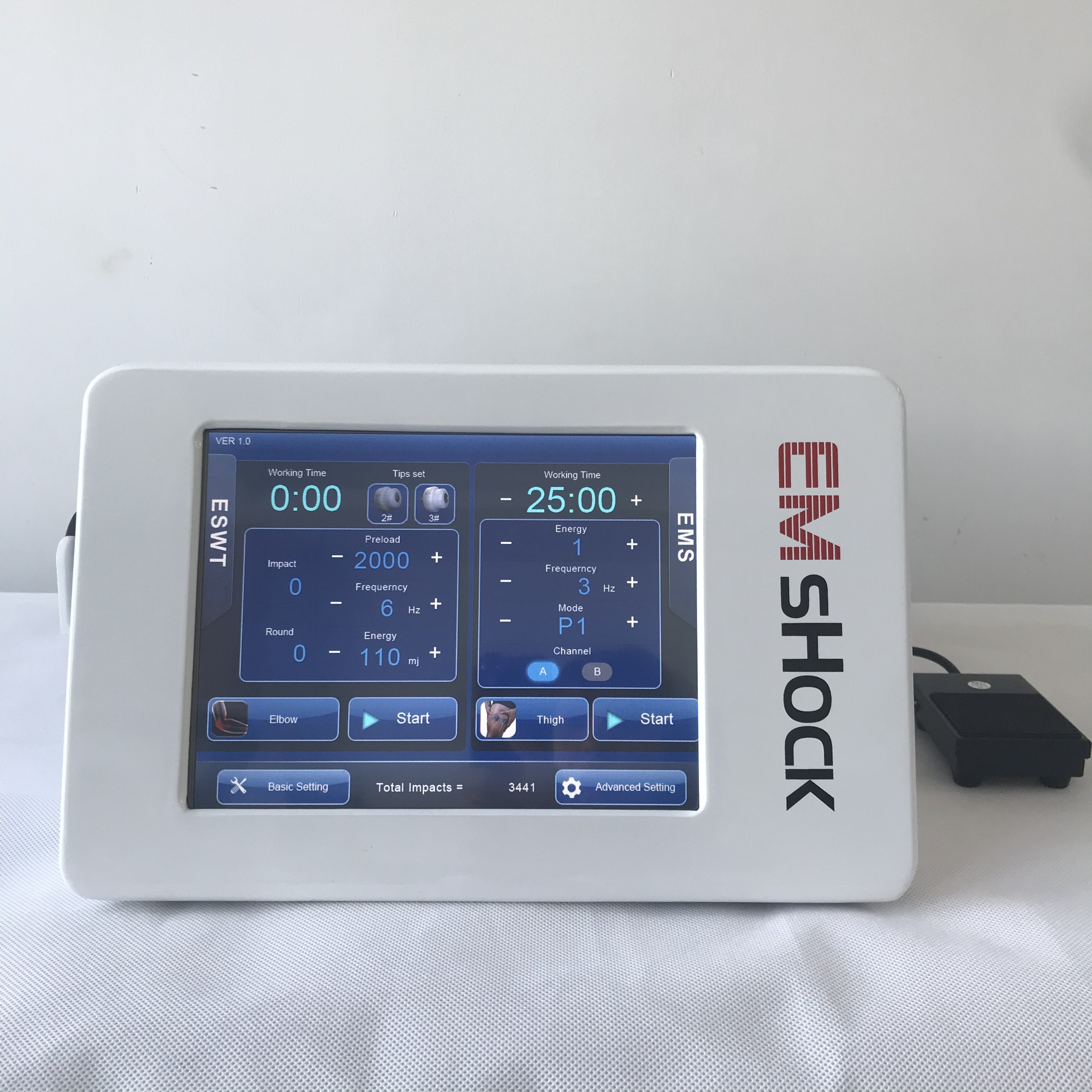 ESWT Shockwave Therapy Taş Patlatma Kırıcı Makinesi Ağrı Tedavisi