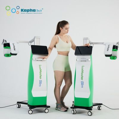 İnce Soğuk Lazer Fizyoterapi Makinesi 10D Yeşil Diyot Zümrüt Lazer Yağ Azaltma Cihazı